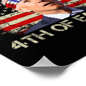 Grappige Joe Biden 4 juli gelukkige 4e Pasen VS Poster (Hoek)