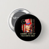 Grappige Joe Biden 4 juli vrolijk 4 van vader Ronde Button 5,7 Cm (Voorkant /achterkant)