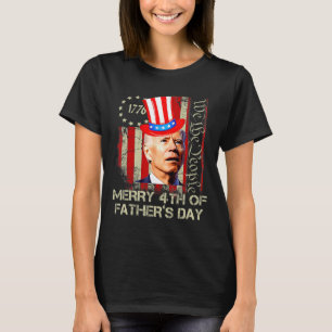 Grappige Joe Biden 4 juli vrolijk 4 van vader T-shirt