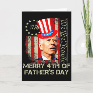 Grappige Joe Biden 4 juli vrolijke 4e Vaderdag Kaart