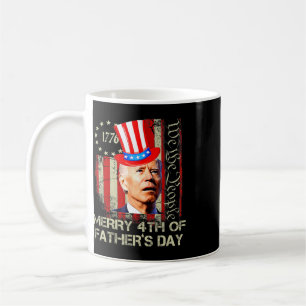 Grappige Joe Biden 4 juli vrolijke 4e Vaderdag  Koffiemok