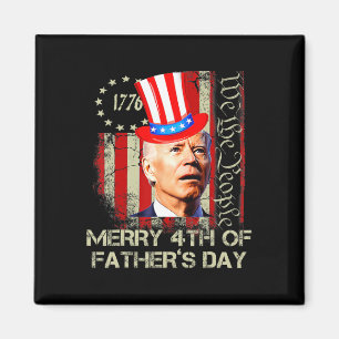 Grappige Joe Biden 4 juli vrolijke 4e Vaderdag Magneet