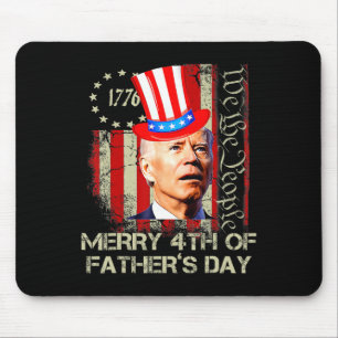 Grappige Joe Biden 4 juli vrolijke 4e Vaderdag Muismat