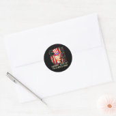Grappige Joe Biden 4 juli vrolijke 4e Vaderdag Ronde Sticker (Envelop)