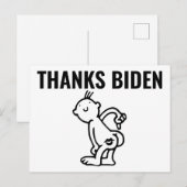 GRAPPIGE JOE BIDEN BEDANKT POSTKAARTEN (Voorkant / Achterkant)