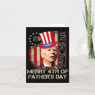 Grappige Joe Biden Fijne Vaderdag T-Shirts 4 Kaart