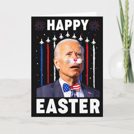 Grappige Joe Biden Gelukkige 4e Juli Verwarde Pase Kaart (Voorkant)