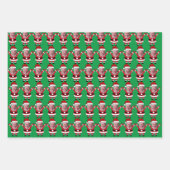 Grappige Joe Biden Sinterklaas Custom Gezicht Foto Inpakpapier Vel (Voorkant 2)