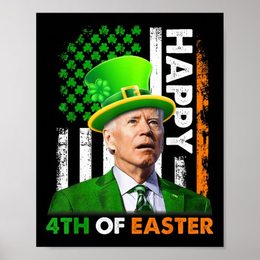 Grappige Joe Biden St Patricks Dag Gelukkig 4th va Poster (Voorkant)