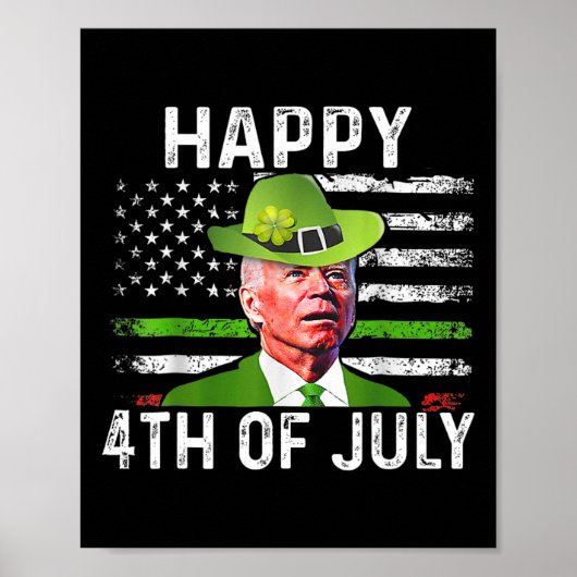 Grappige Joe Biden St Patricks Dag Gelukkig 4th va Poster (Voorkant)