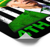 Grappige Joe Biden St Patricks Dag Gelukkig 4th va Poster (Hoek)