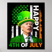 Grappige Joe Biden St Patricks Dag Gelukkig 4th va Poster (Voorkant)