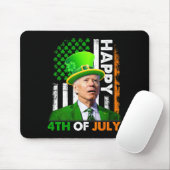 Grappige Joe Biden St Patricks Day Fijne 4e Juli Muismat (Met muis)
