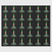 Grappige Joe Biden St. Patrick's Day in de war Cadeaupapier (Vlak)