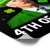 Grappige Joe Biden St Patricks Day vrolijke 4e Pas Poster (Hoek)