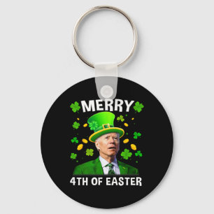 Grappige Joe Biden St Patricks Day vrolijke 4e Pas Sleutelhanger