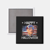 Grappige Joe Biden Vierde 4e Juli Gelukkig Hallowe Magneet (Voorkant / Achterkant)