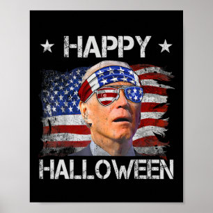 Grappige Joe Biden Vierde 4e Juli Gelukkig Hallowe Poster