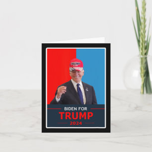 Grappige Joe Biden Voor Trump 2024 Verkiezing Draa Kaart