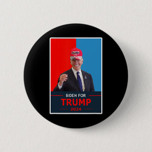 Grappige Joe Biden Voor Trump 2024 Verkiezing Draa Ronde Button 5,7 Cm