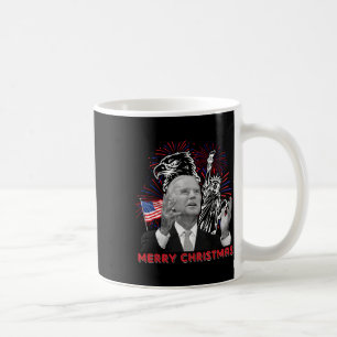 Grappige Joe Biden vrolijk kerstfeest in juli Usa- Koffiemok