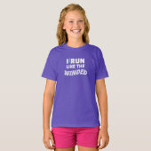 Grappige jogger runner ik loop als de winded runni t-shirt (Voorkant volledig)