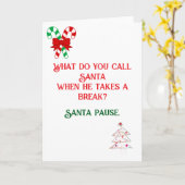 Grappige Joke ontwierp kerst Kaart (Gele Bloem)