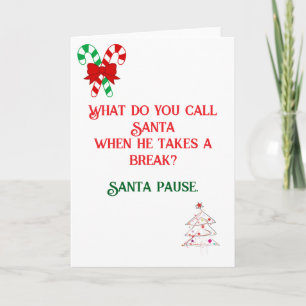 Grappige Joke ontwierp kerst Kaart