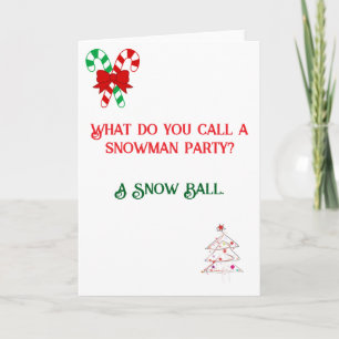 Grappige Joke ontwierp kerst Kaart