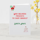 Grappige Joke ontwierp kerst Kaart (Gele Bloem)