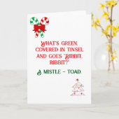 Grappige Joke ontwierp kerst Kaart (Gele Bloem)