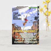 grappige Joke prank Birthday-kaart Bungee-ervaring Kaart (Gele Bloem)