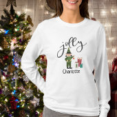 Grappige Jolly Elf Kerstnaam Dames T-shirt