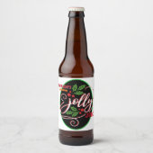 Grappige Jolly Juice Kerstmis Cheer Bier Fles Etiket (Voorkant)