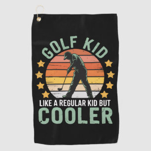Grappige jonge golfer en golfliefhebber cadeau voo golfhanddoek