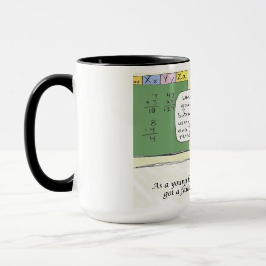 Grappige jonge kerstman Mok (Links)