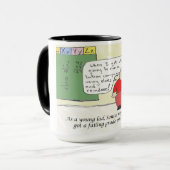 Grappige jonge kerstman Mok (Voorkant links)