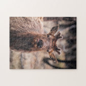 Grappige jonge stier eland wild dier legpuzzel (Horizontaal)
