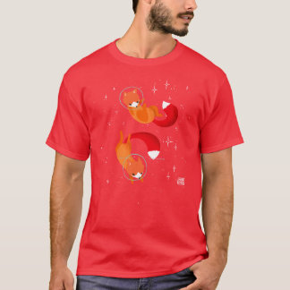 Grappige jongen met ruimtevijanden t-shirt