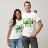 Grappige jongen voor het eerst op school t-shirt (Unisex)