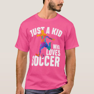 Grappige jongens, gewoon een Kind dat van voetbal T-shirt