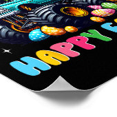 Grappige Jongens Happy Easter Monster Truck Easter Poster (Hoek)