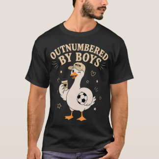 Grappige Jongens Moeder Gans Overstelpt Door Jonge T-shirt