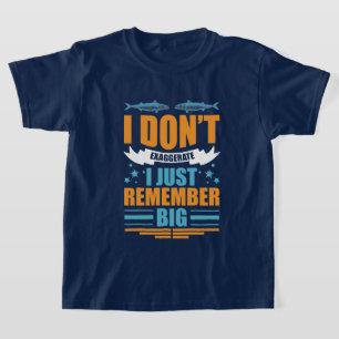 Grappige jongens vissen woord kunst t-shirt