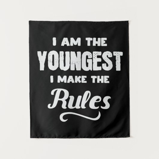 Grappige Jongste Broer Familie Geschenk Wandkleed (Voorkant)