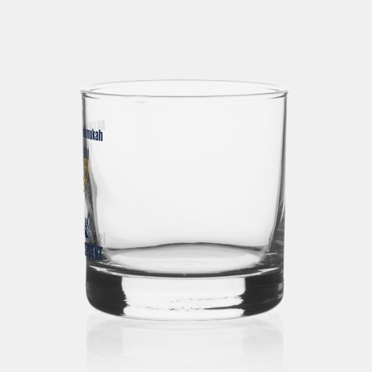 Grappige Joodse anti Trump politieke Chanoeka Whisky Glas (Links)