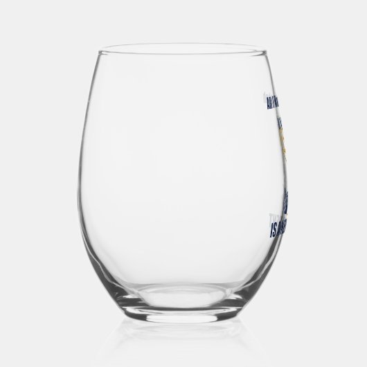 Grappige Joodse anti Trump politieke Chanoeka Wijnglas Zonder Voet (Rechts)