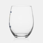 Grappige Joodse anti Trump politieke Chanoeka Wijnglas Zonder Voet (Links)