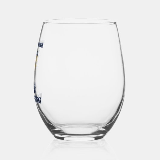 Grappige Joodse anti Trump politieke Chanoeka Wijnglas Zonder Voet (Links)