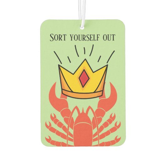 Grappige Jordan Peterson kreeft kroonhiërarchie me Luchtverfrisser (Achterkant)